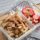 [¡Pagá 4 Llevá 8!] Set de Recipientes de Vidrio con Tapas Antiderrame + REGALO: Porta Condimentos – ¡Colores Vibrantes!