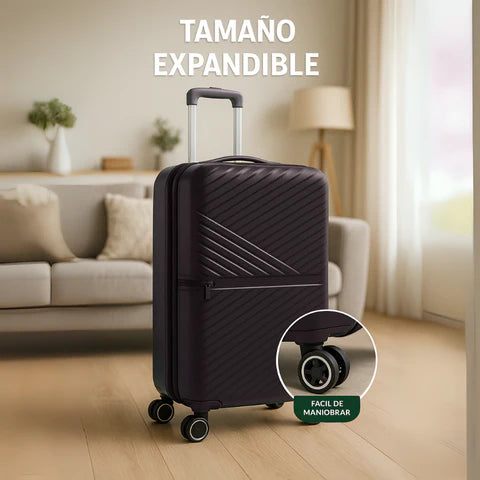 Set de 4 Maletas Rígidas con Giro 360° (¡Perfectas para viajar!)