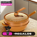 [Llevá 2 Pagá 1] Frigideira Multifuncional en Cerámica y a Prueba de Explosiones +REGALO: Kit de Utensilios