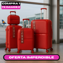 Set de 4 Maletas Rígidas con Giro 360° (¡Perfectas para viajar!)