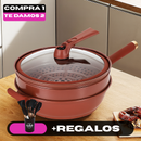 [Llevá 2 Pagá 1] Frigideira Multifuncional en Cerámica y a Prueba de Explosiones +REGALO: Kit de Utensilios